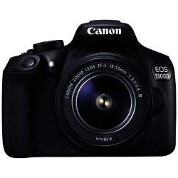 Canon EOS 1300D Digital SLR Camera With 18-55mm Lens, HD 1080p, 18MP, Wi-Fi, NFC, 3 LCD Screen